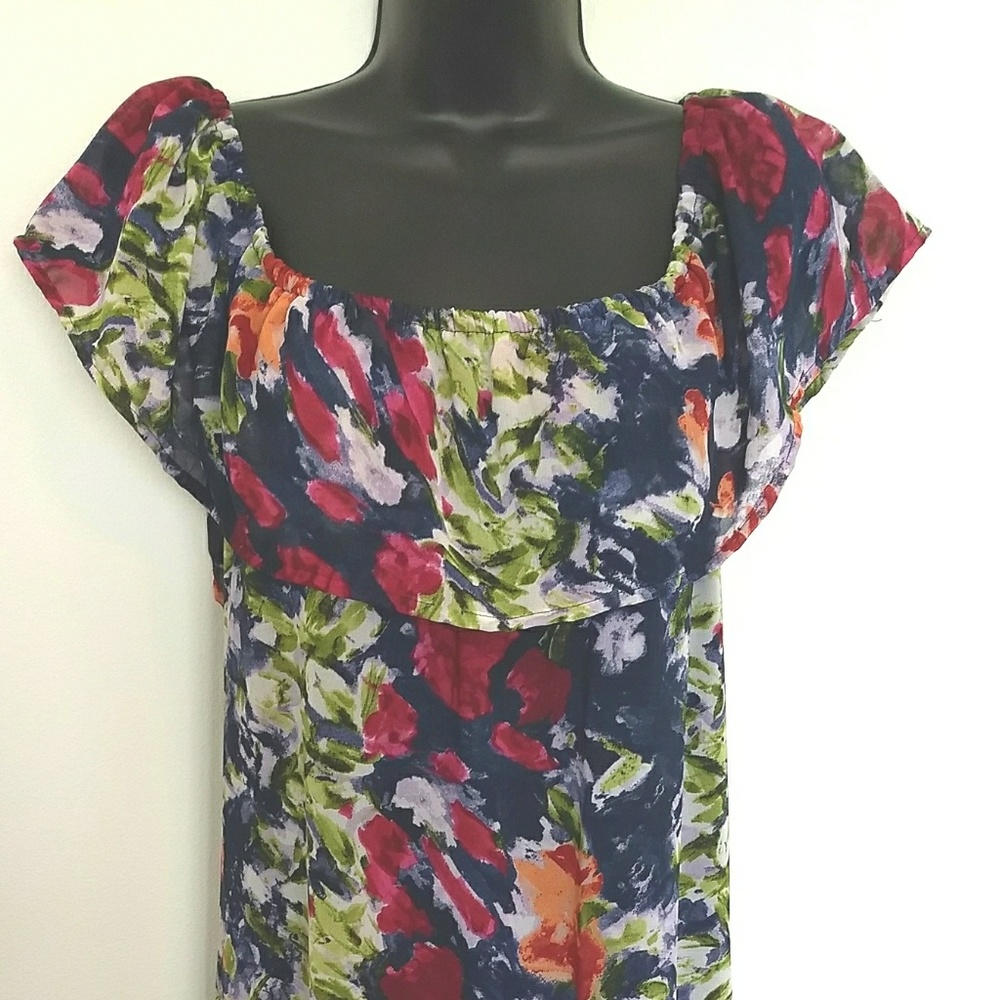 Vibrant Off Shoulder Dress